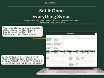 Wedding Day Timeline Template — Run of Show, Vendor Schedule & Printable Day-Of Summary (Google Sheets & Excel)