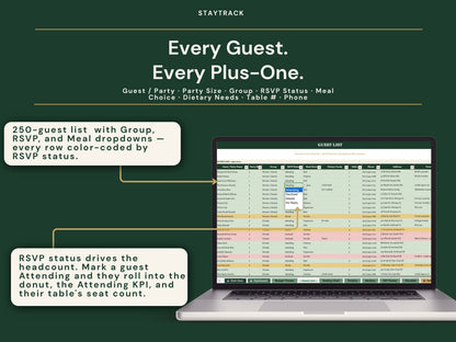 Complete Wedding Planner Spreadsheet — Budget, Guest List, Seating, Timeline & 12-Month Checklist (Google Sheets & Excel)