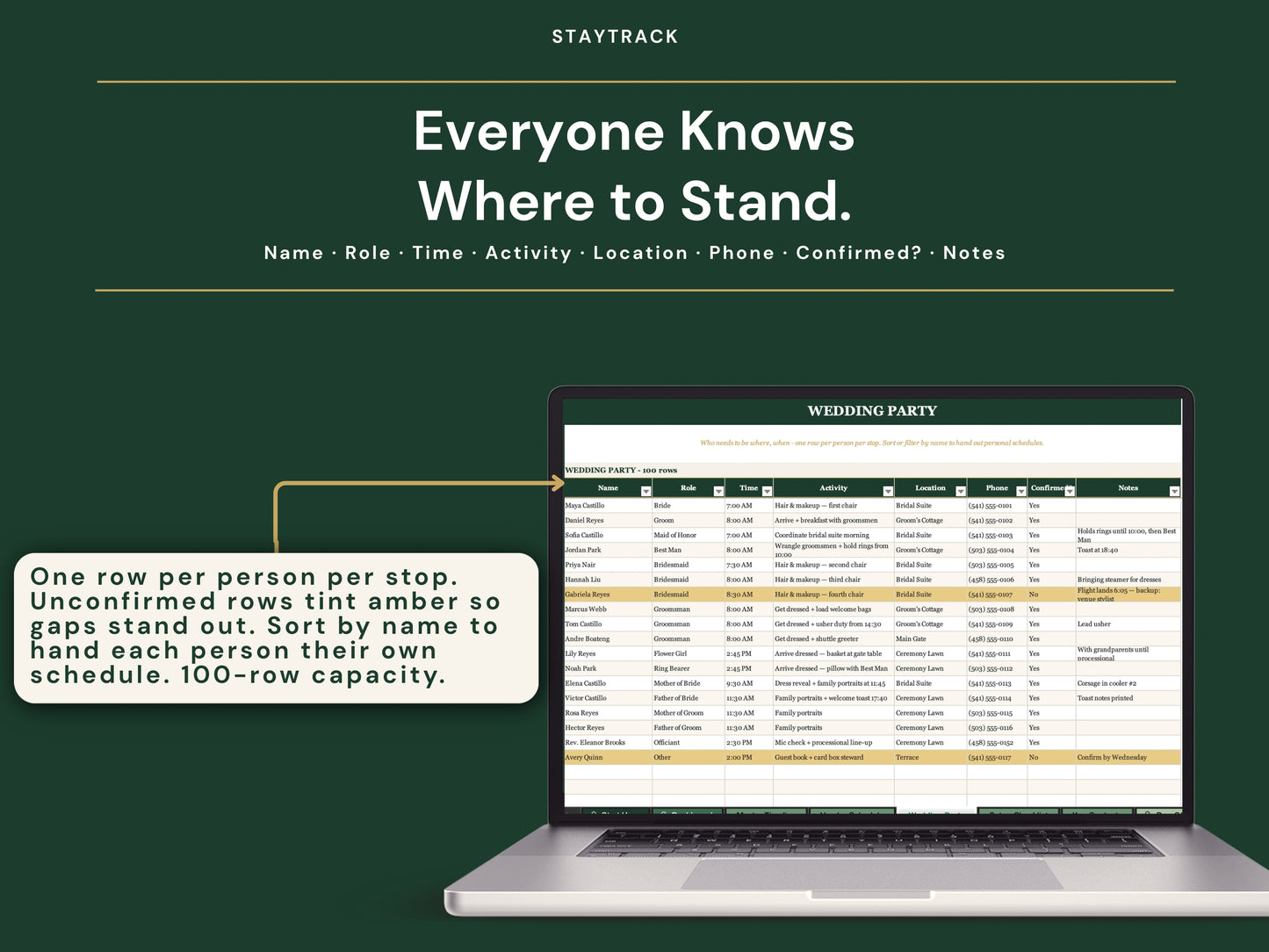 Wedding Day Timeline Template — Run of Show, Vendor Schedule & Printable Day-Of Summary (Google Sheets & Excel)
