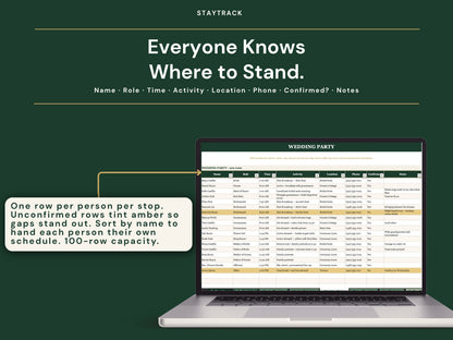 Wedding Day Timeline Template — Run of Show, Vendor Schedule & Printable Day-Of Summary (Google Sheets & Excel)