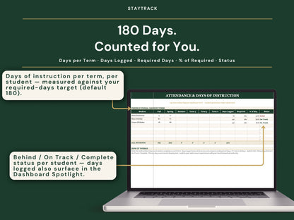 Homeschool Planner — Year-at-a-Glance, Weekly Schedule & Lesson Plans (Google Sheets & Excel)