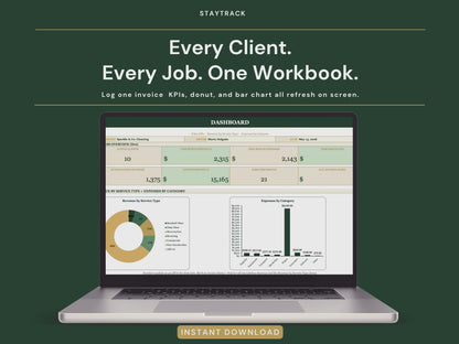 Cleaning Business Operator Spreadsheet — Clients, Schedule, Invoices & Monthly P&L (Google Sheets & Excel)